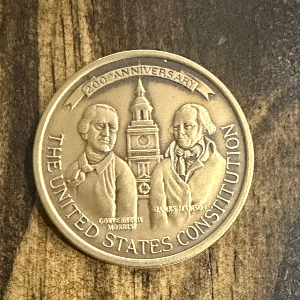 200th Anniversary United States Constitution Commemorative Coin-Bronze
